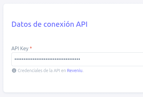 API Key configurada en BillMySales