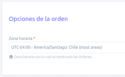 Configurar zona horaria