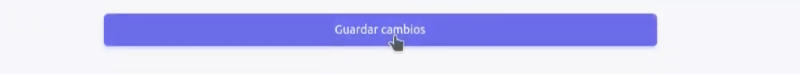 Botón Guardar cambios