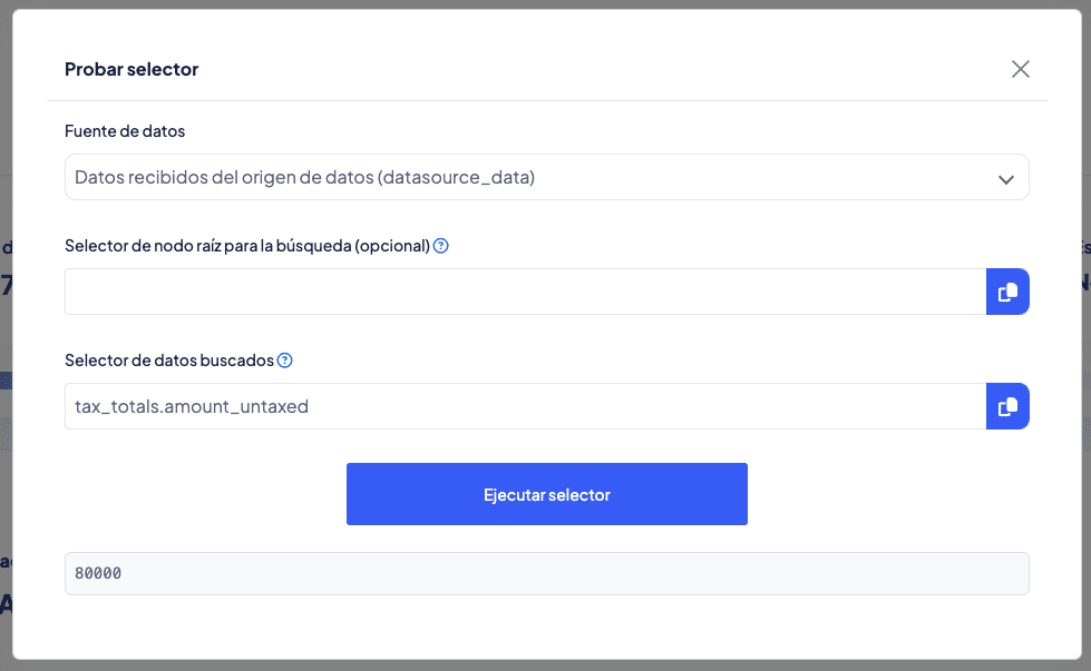 Probar selector
