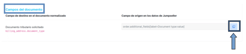 Campos del documento